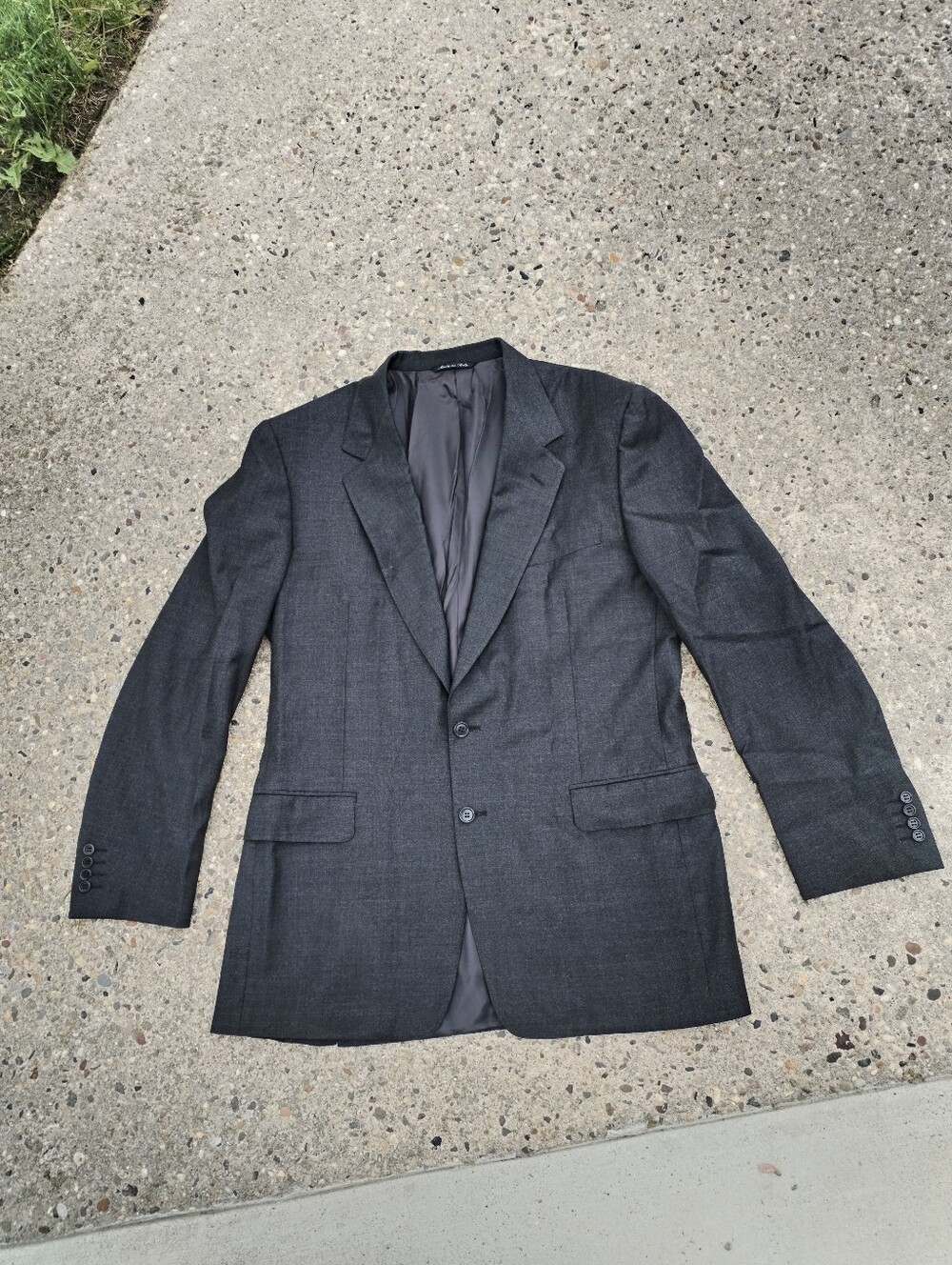 Canali Charcoal Gray Two-Button Sport Coat like new Comdition Size 42L